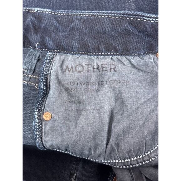 Mother High Waisted Ankle Fray Last Call Women's Black Denim Jeans - Picture 7 of 7